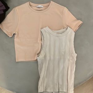 ZARA neutral top bundle